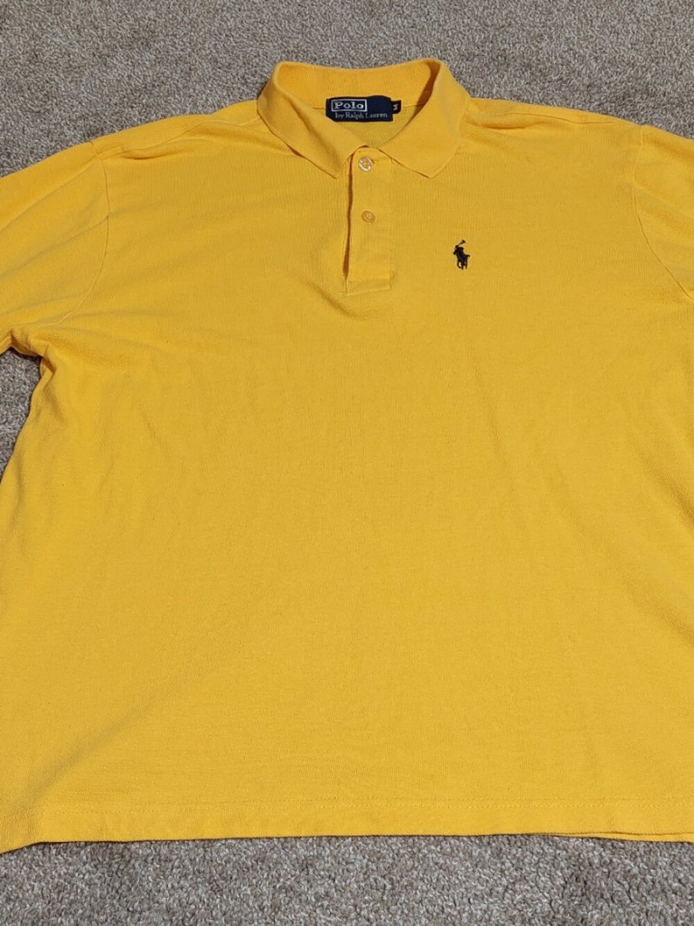 Polo by Ralph Lauren Short sleeve solid yellow size M Medium - Picture 4 of 6